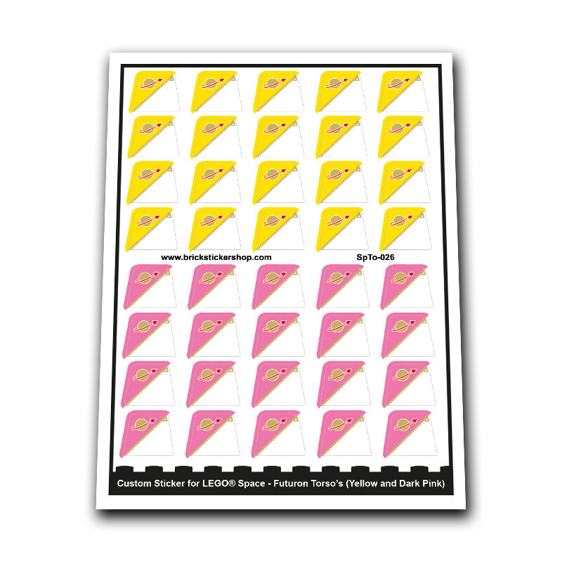 Custom Sticker - Futuron Torso&#039;s (Yellow and Dark Pink)