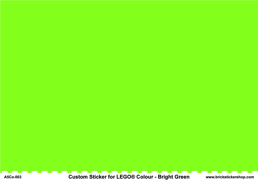 A5 Color Sheet - BRIGHT GREEN