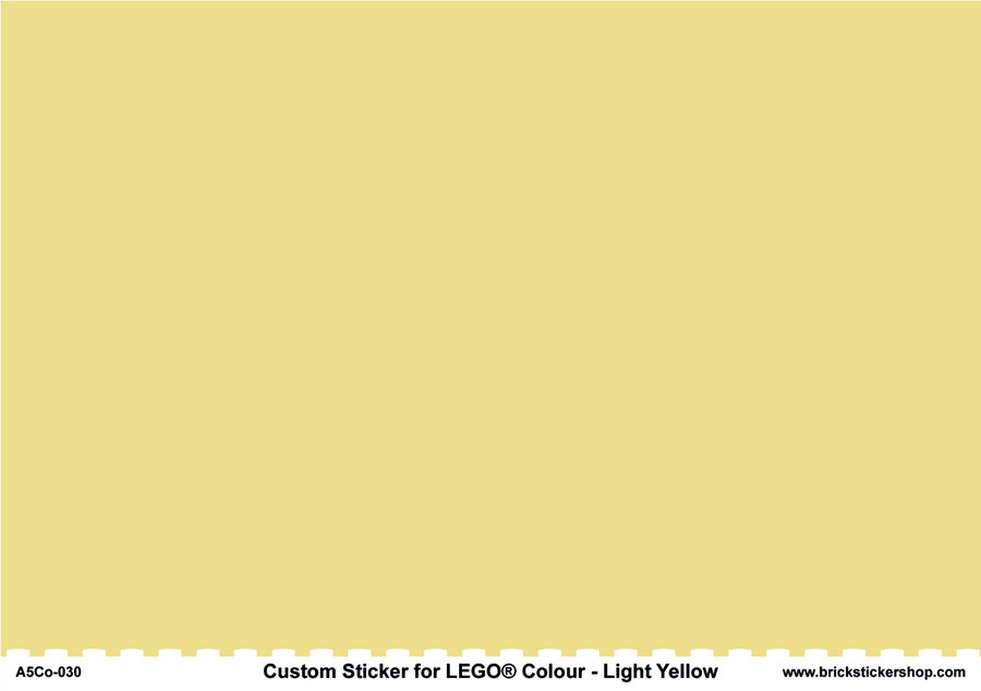 A5 Color Sheet - LIGHT YELLOW