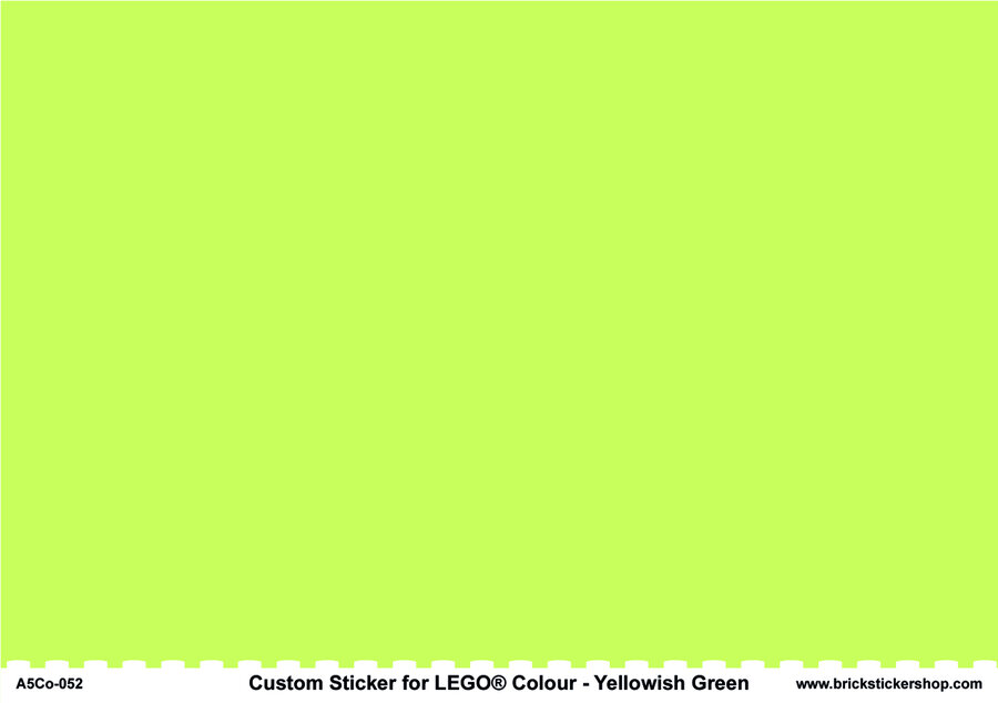 A5 Color Sheet - YELLOWISH GREEN