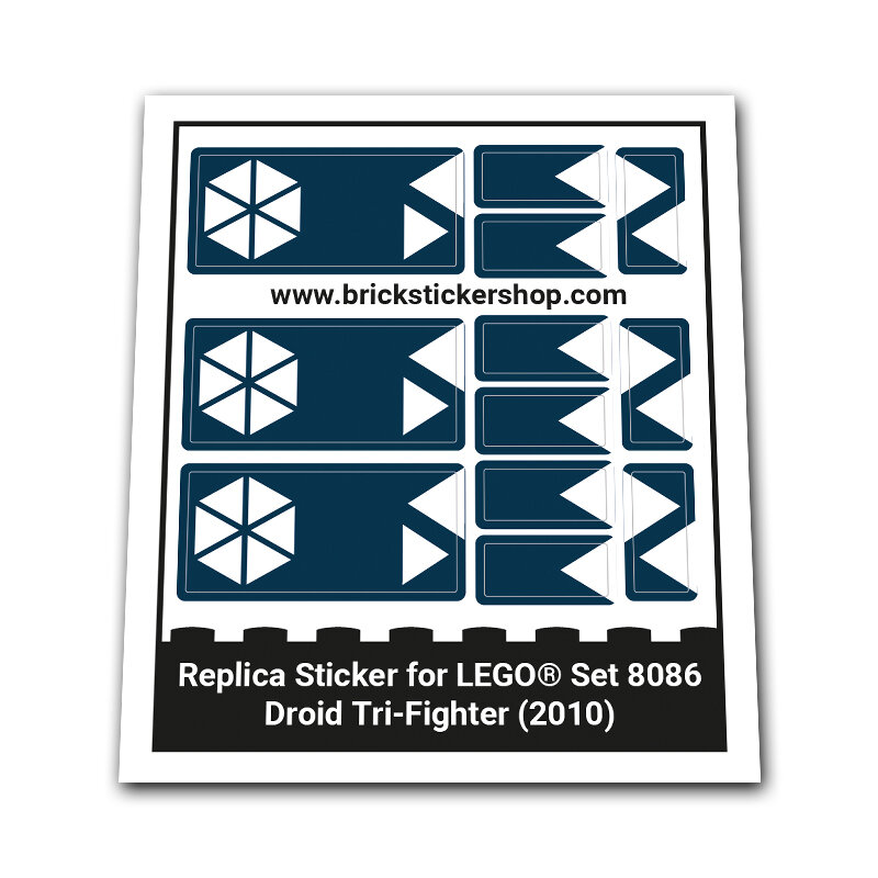 Replacement Sticker for Set 8086 - Droid Tri-Fighter