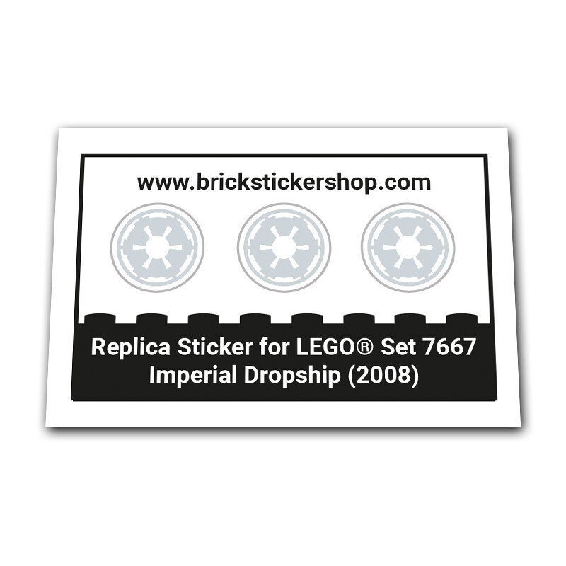 Replacement Sticker for Set 7667 - Imperial Dropship