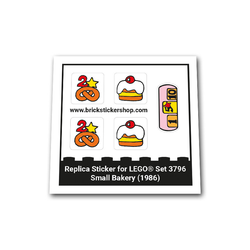 Replacement Sticker for Set 3796 - Small Bakery