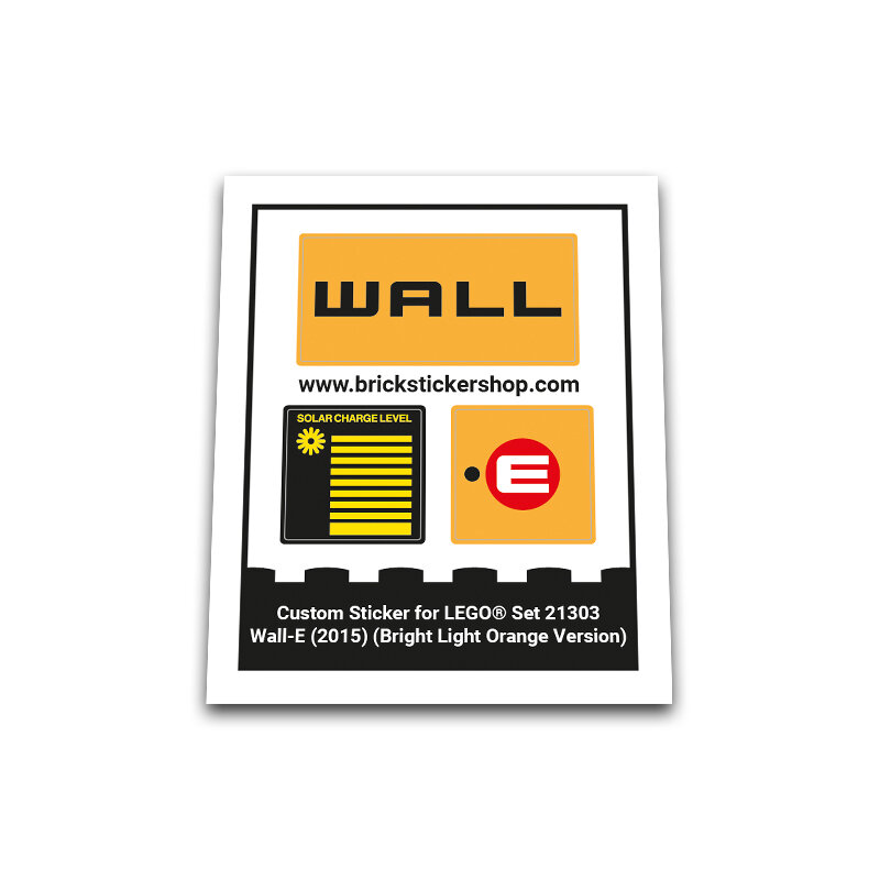 Replacement Sticker for Set 21303 - Wall-E