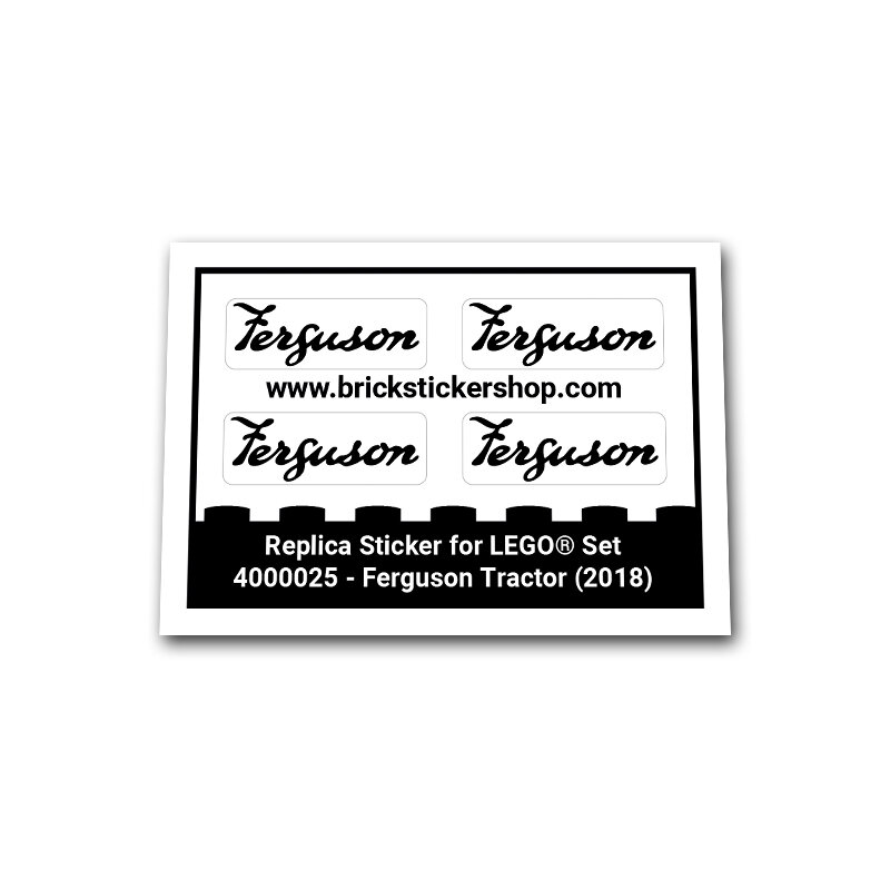 Replica Sticker voor Set 4000025 - Ferguson Tractor