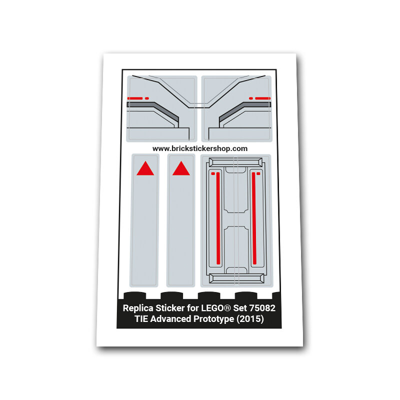 Replacement Sticker for Set 75082 TIE Advanced Prototype BrickStickerShop