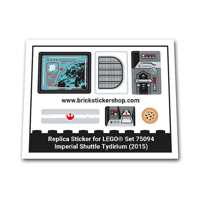 Replica Sticker voor Set 75094 - Imperial Shuttle Tydirium