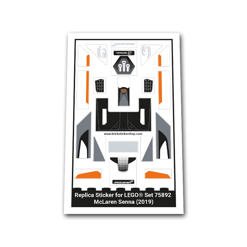 Replacement Sticker for Set 75892 - McLaren Senna GTR