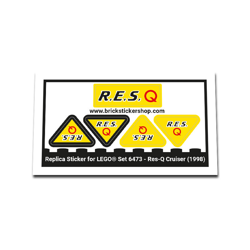 Replica Sticker voor Set 6473 - Res-Q Cruiser