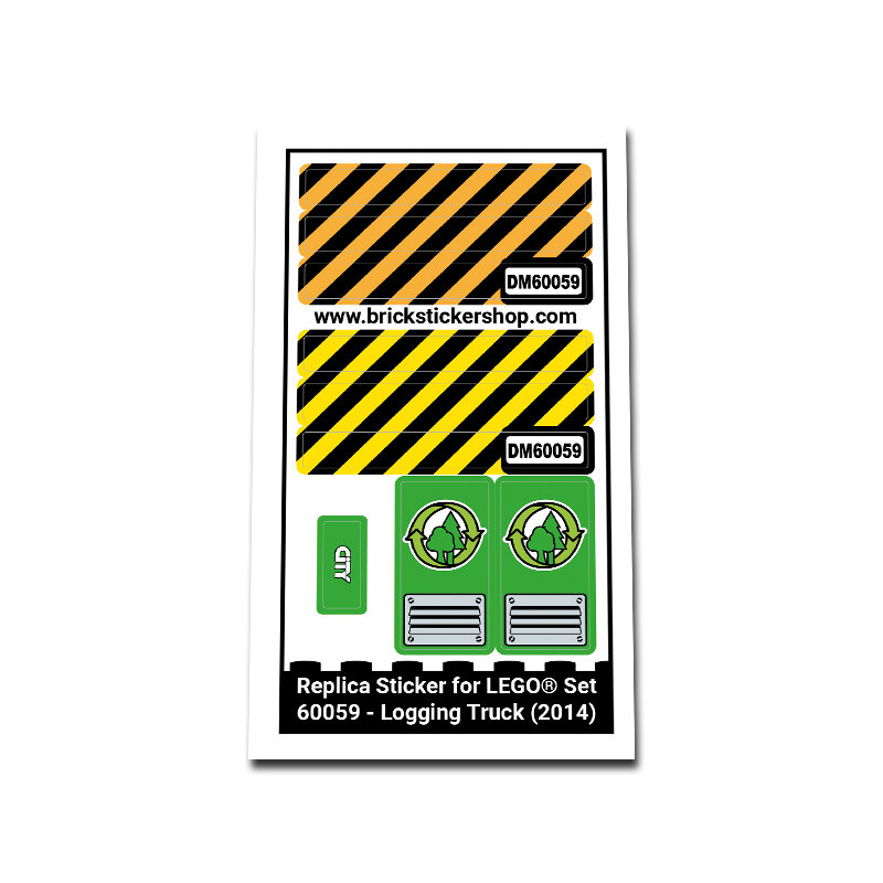 Replacement Sticker for Set 60059 - Logging Truck