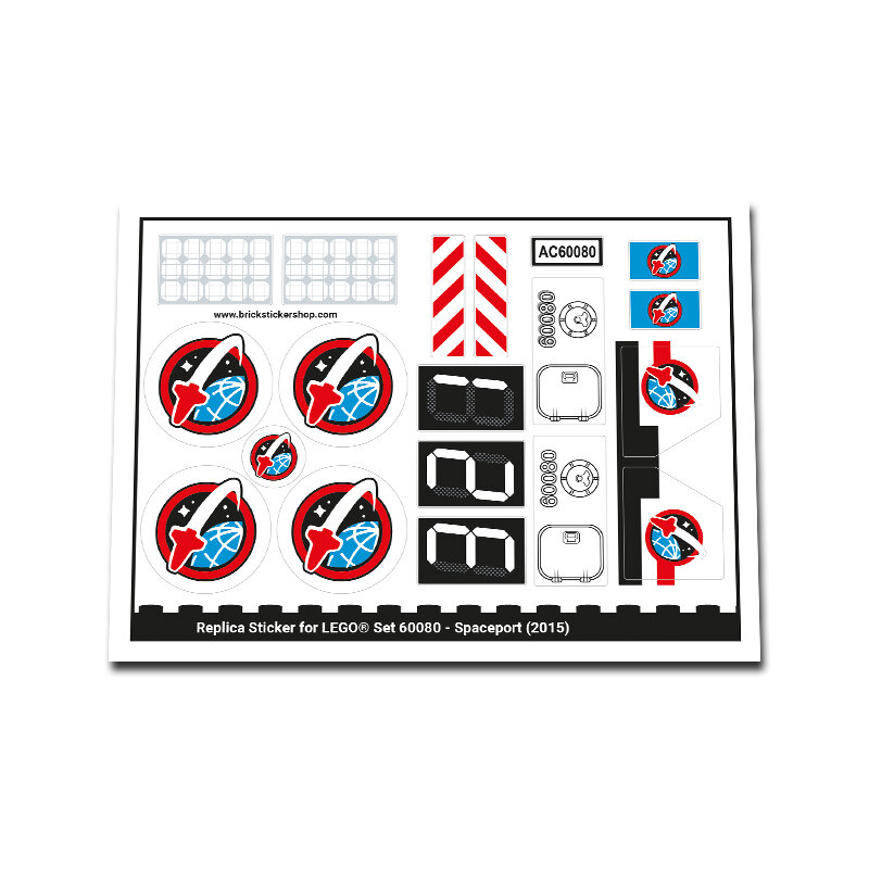 Replacement Sticker for Set 60080 - Spaceport