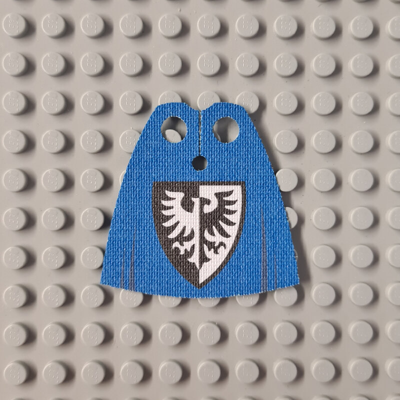 Custom Cloth - Standard Cape with Black Falcon on Blue Pattern