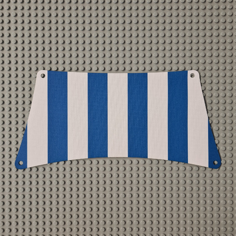 Replica Sailbb21 - Cloth Sail 30 x 15 Bottom with Blue Thick Stripes Pattern