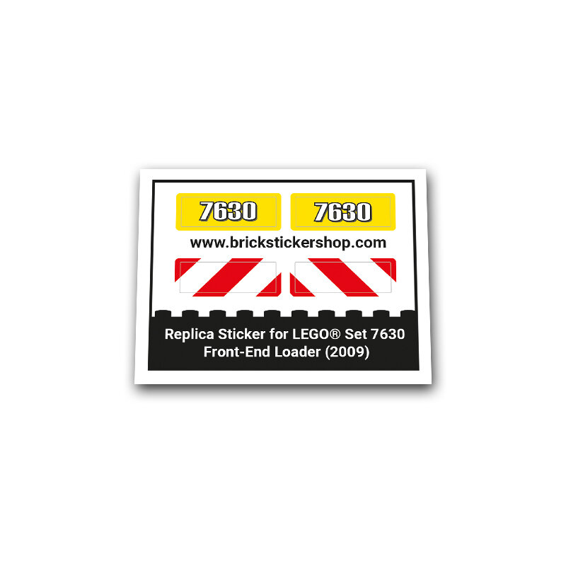 Replica Sticker voor Set 7630 - Front End Loader