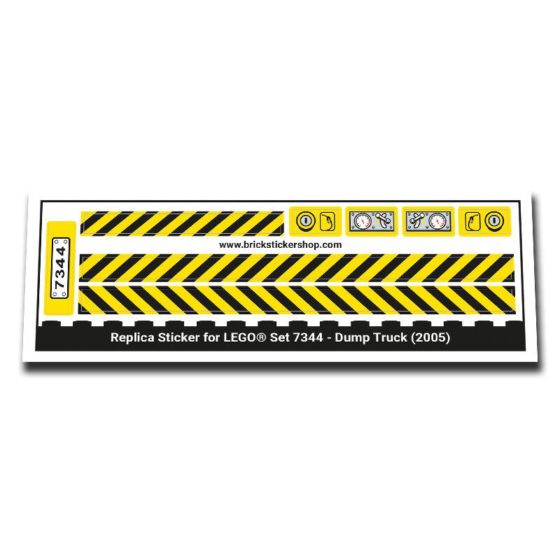 Replacement Sticker for Set 7344 - Dump Truck