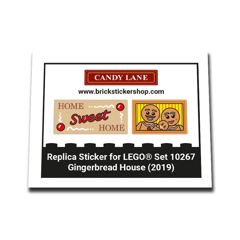 Replacement Sticker for Set 10267 - Gingerbread House