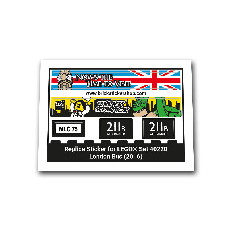 Replacement Sticker for Set 40220 - London Bus