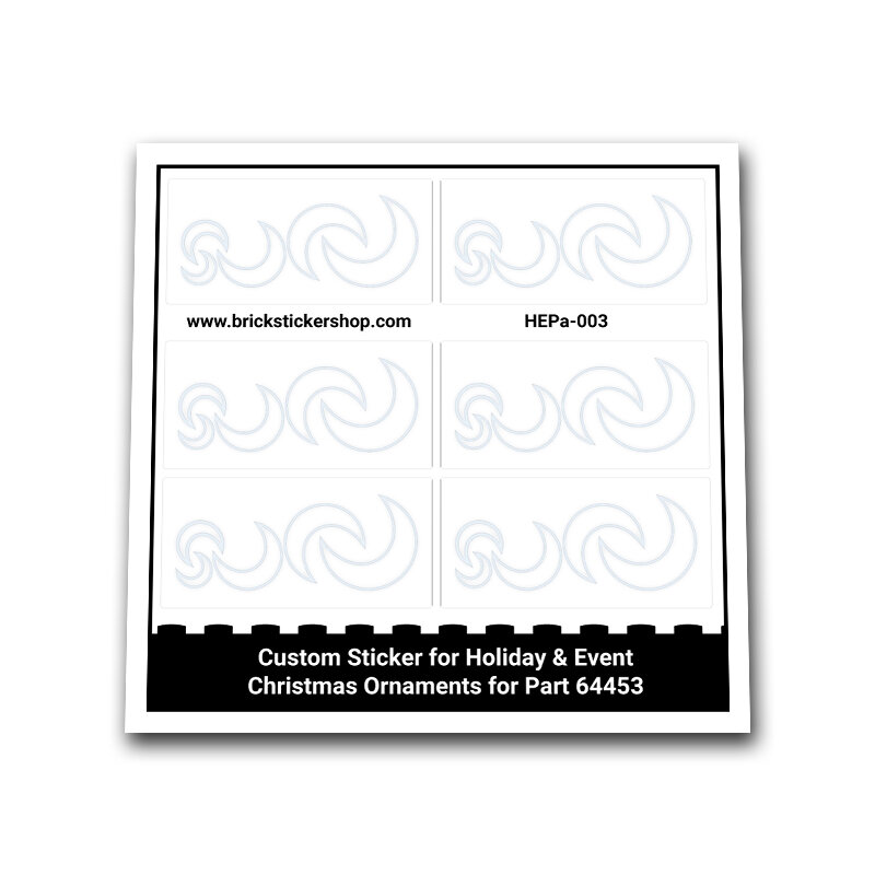 Custom Sticker for Holiday &amp; Event - Christmas Ornaments for Part 64453