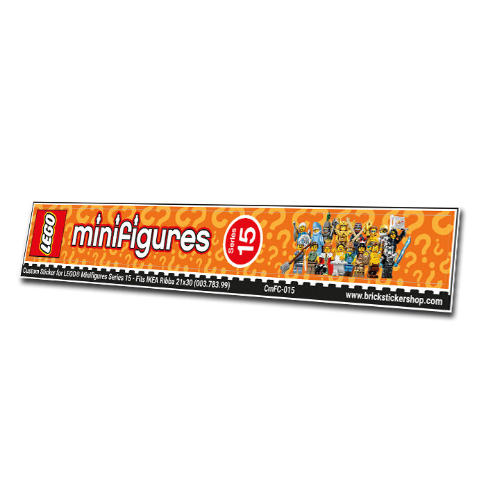 Custom Sticker - Cover for Minifig Series 15