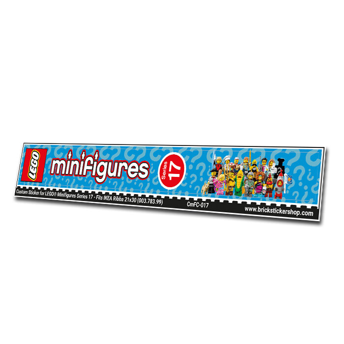 Custom Sticker - Cover for Minifig Series 17