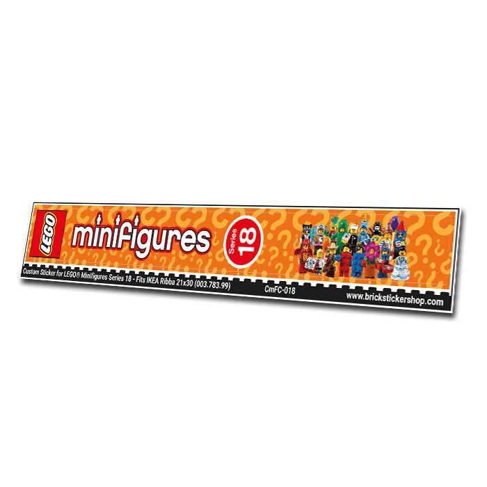 Custom Sticker - Cover for Minifig Series 18