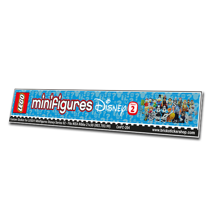 Custom Sticker - Cover for Minifig Disney Series 02