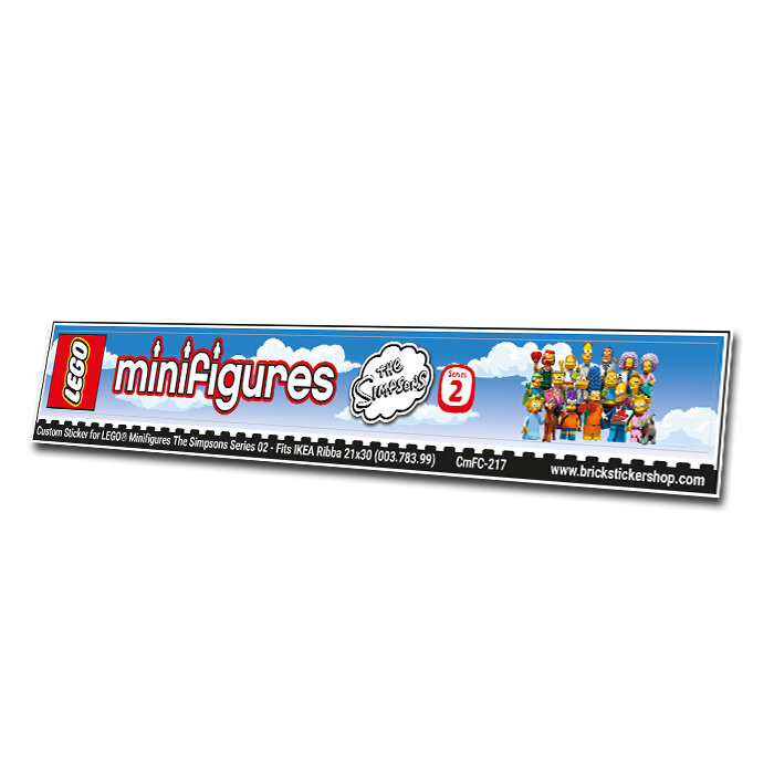 Custom Sticker - Cover for Minifig Series The Simpsons 02