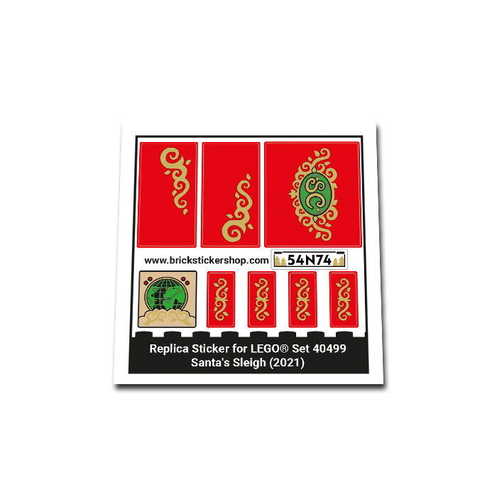 Replacement Sticker for Set 40499 - Santa&#039;s Sleigh