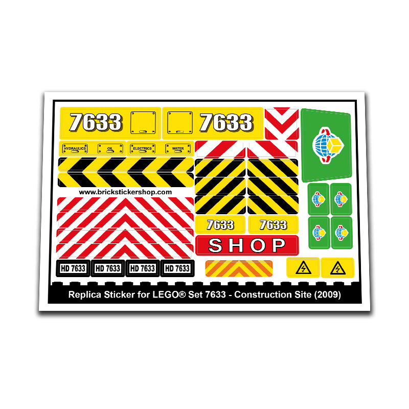 Replica Sticker voor Set 7633 - Construction Site