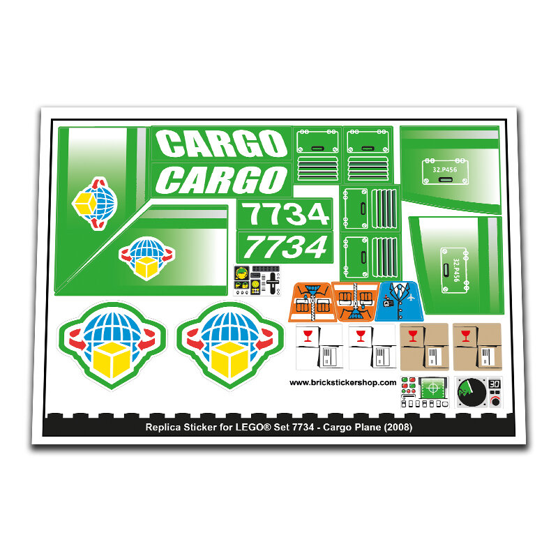 Replacement Sticker for Set 7734 Cargo Plane