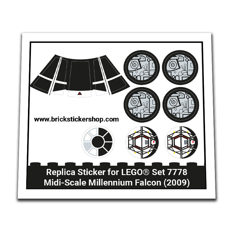 Replacement Sticker for Set 7778 - Midi-Scale Millenium Falcon