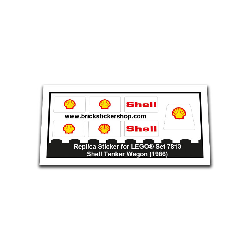 Replacement Sticker for Set 7813 - Shell Tanker Wagon