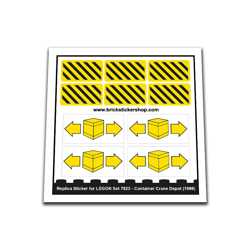 Replacement Sticker for Set 7823 - Container Crane Depot