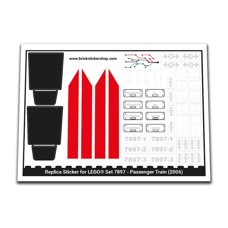 Replacement Sticker for Set 7897 - Passenger Train