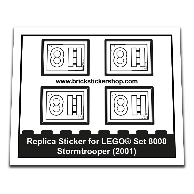 Replacement Sticker for Set 8008 - Stormtrooper