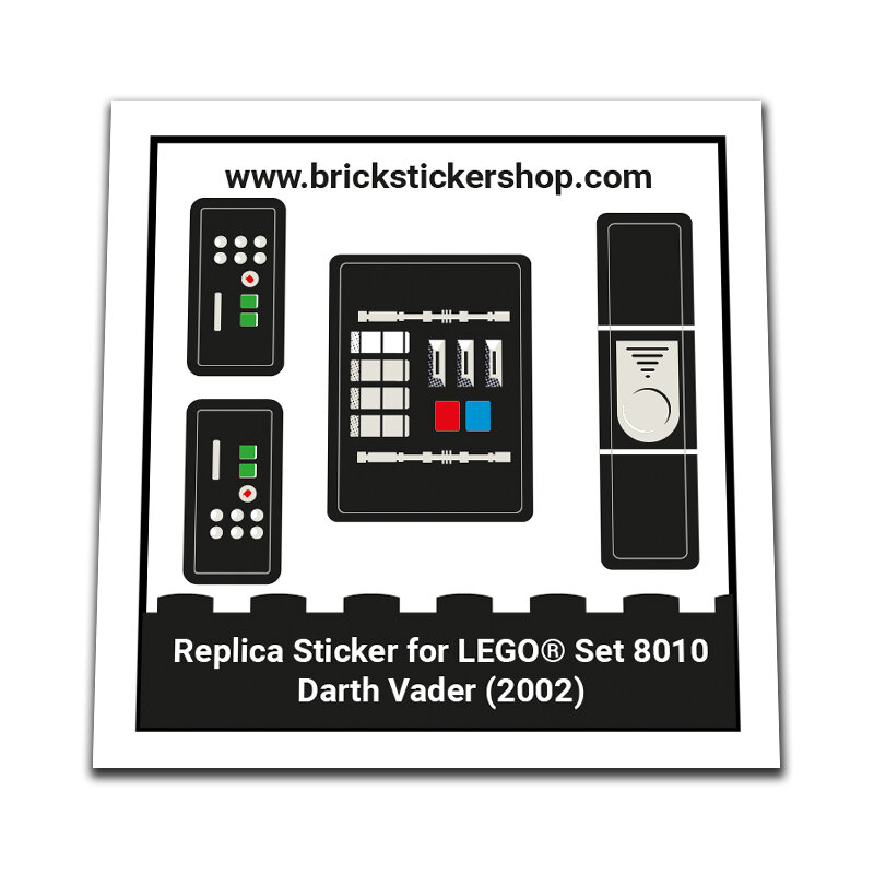 Replacement Sticker for Set 8010 - Darth Vader