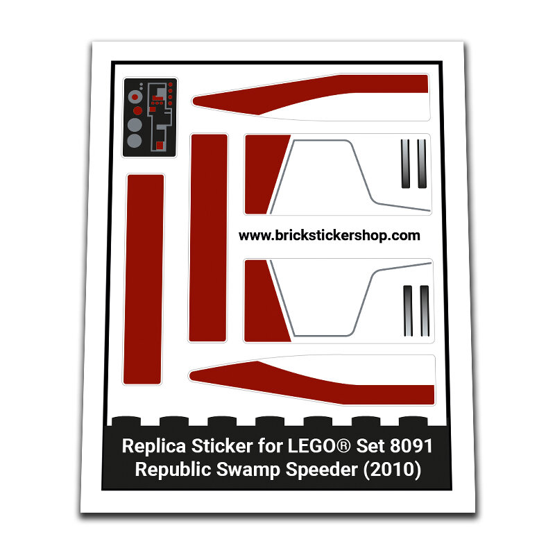 Replacement Sticker for Set 8091 - Republic Swap Speeder