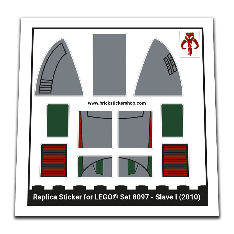 Replacement Sticker for Set 8097 - Slave I (3rd Edition)