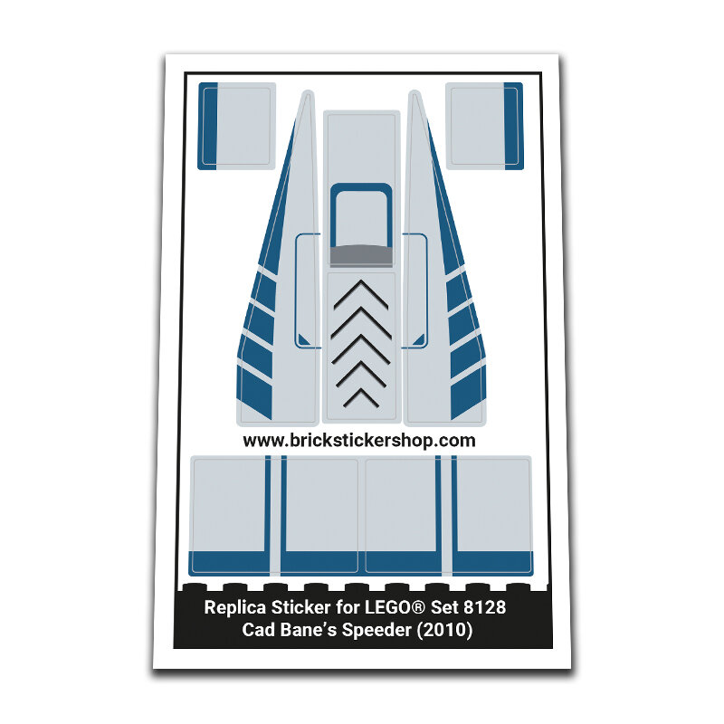 Replacement Sticker for Set 8128 - Cad Bane&#039;s Speeder