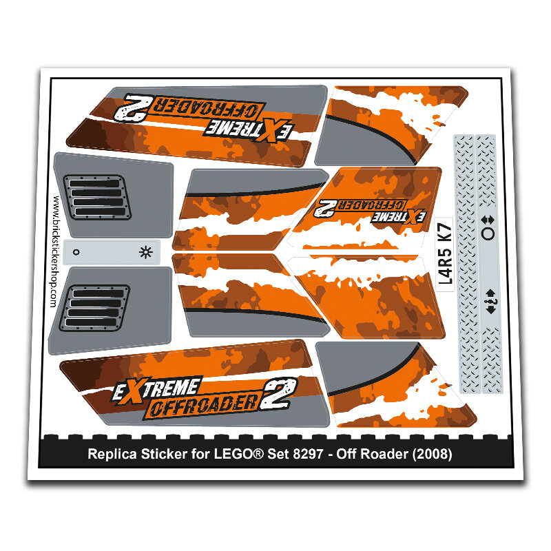 Replica Sticker voor Set 8297 - Off Roader