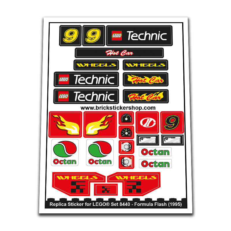 Replica Sticker voor Set 8440 - Formula Flash