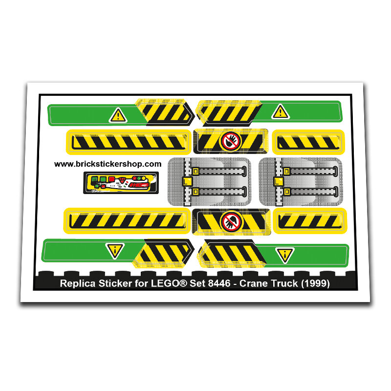 Replacement Sticker for Set 8446 - Crane Truck