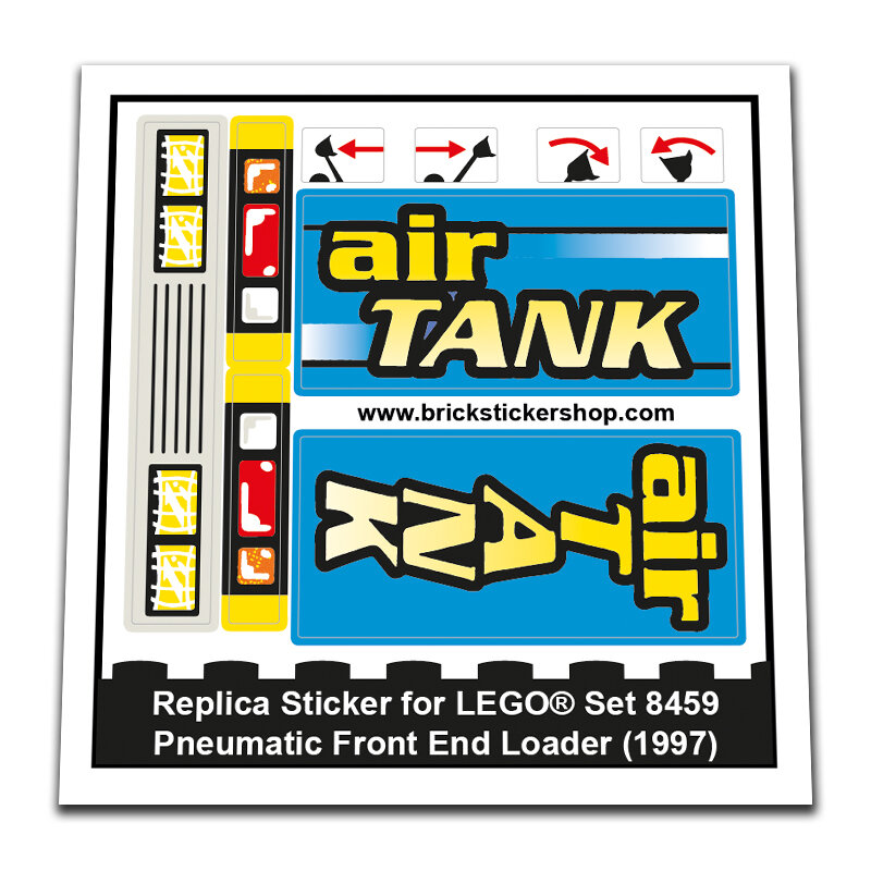 Replacement Sticker for Set 8459 - Pneumatic Front End Loader