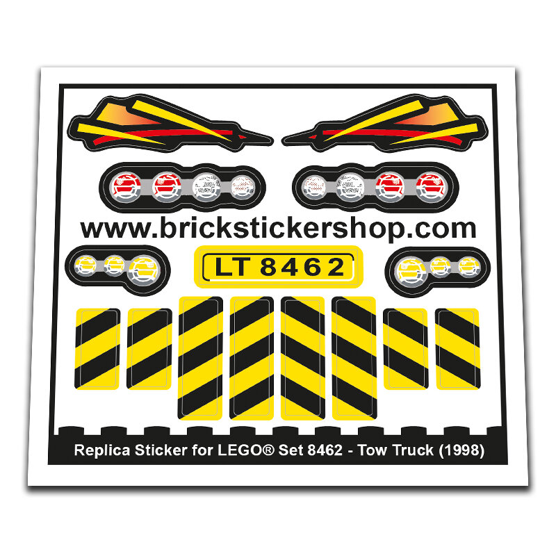 Replacement Sticker for Set 8462 - Tow Truck