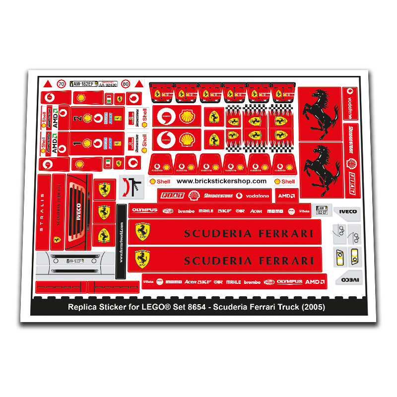 Lego scuderia ferrari truck 8654 online