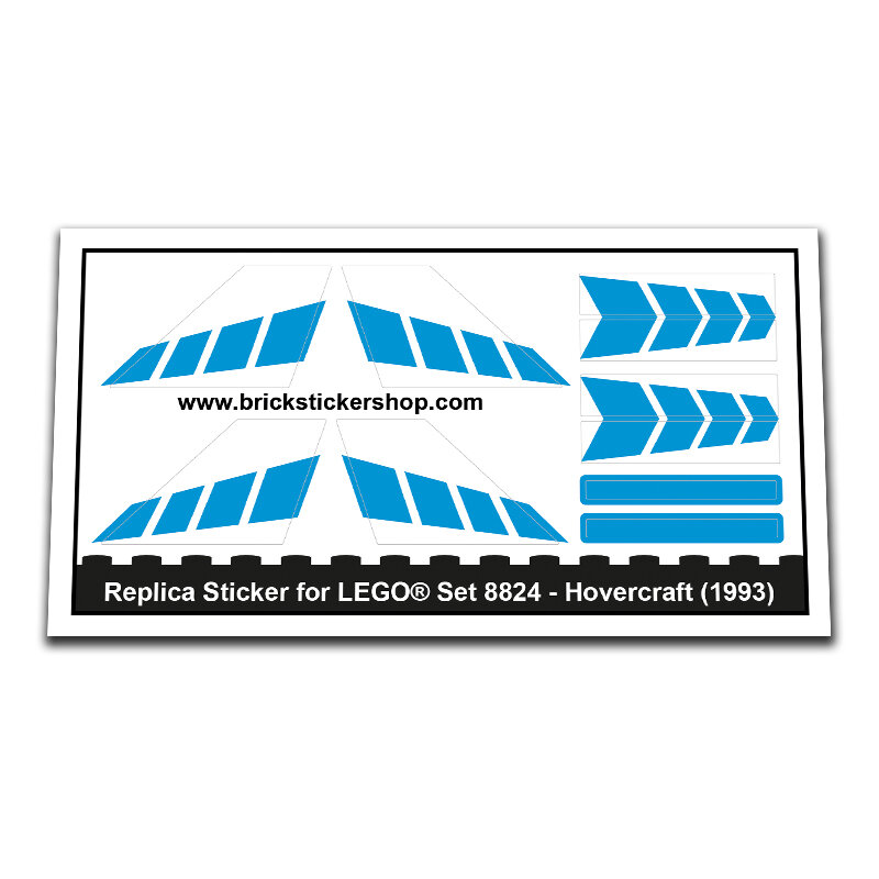 Replica Sticker voor Set 8824 - Hovercraft