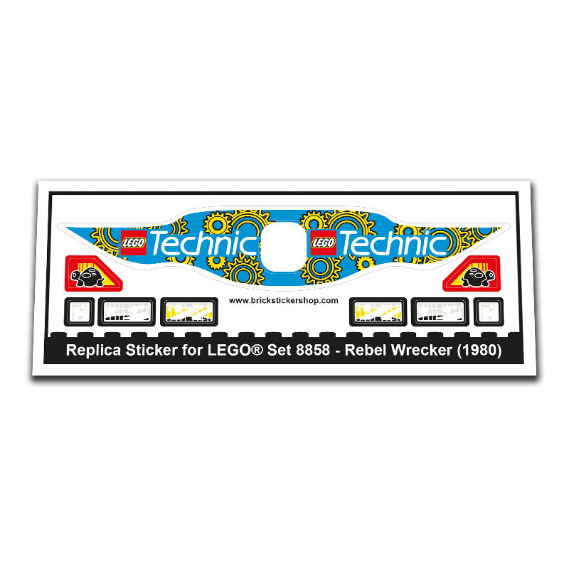 Replica Sticker voor Set 8858 - Rebel Wrecker