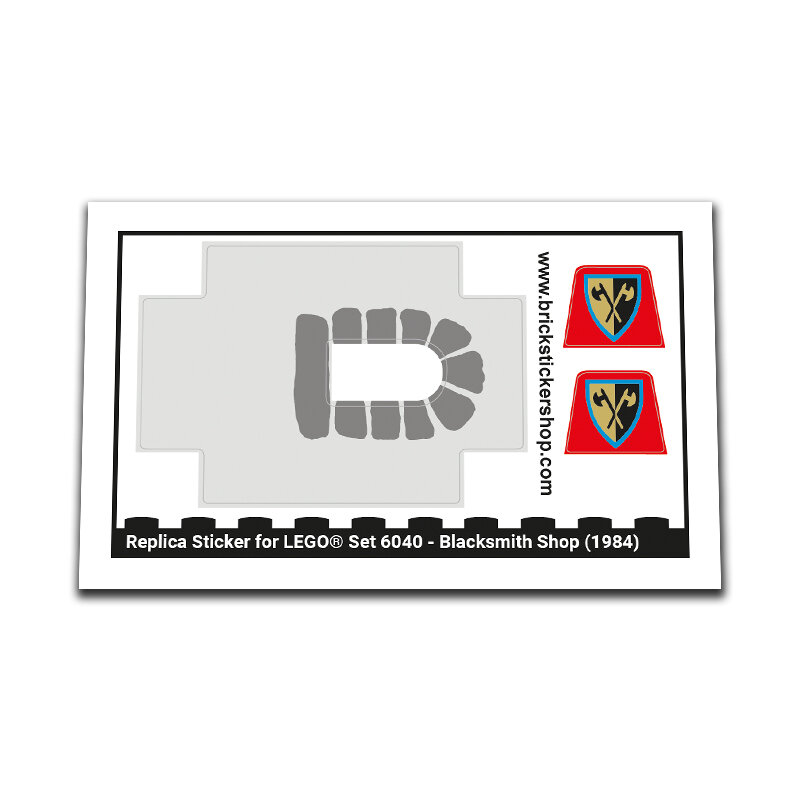 Replica Sticker voor Set 6040 - Blacksmith Shop