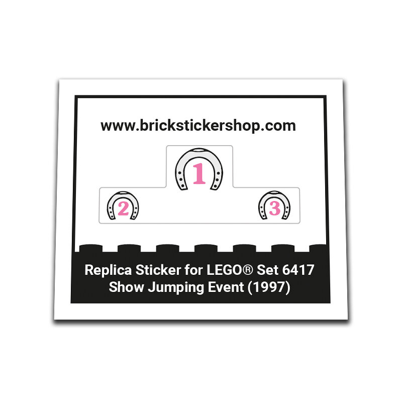 Replacement Sticker for Set 6417 - Show Jumping Event