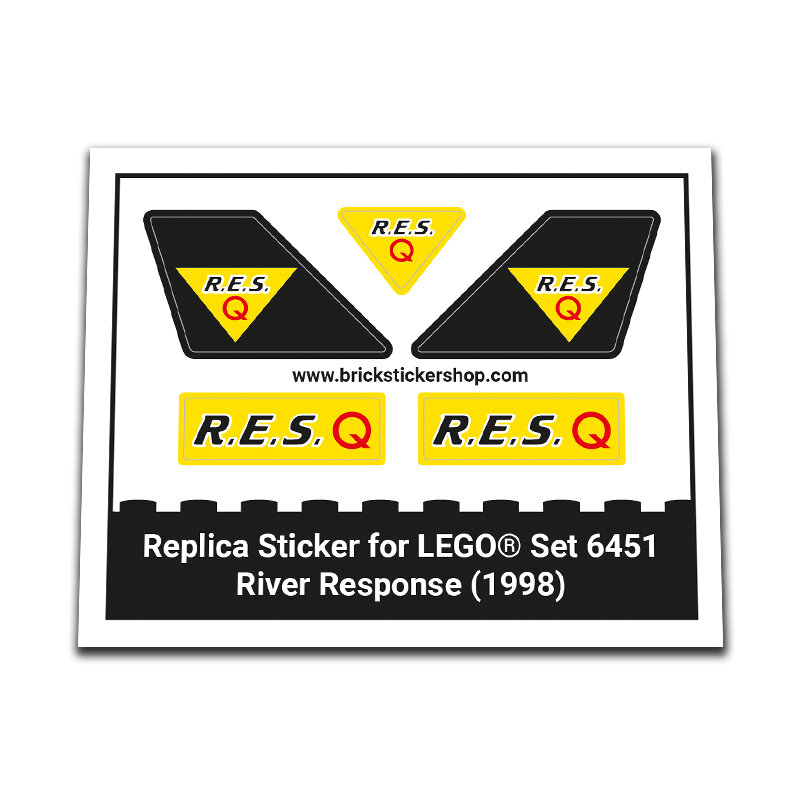 Replica Sticker voor Set 6451 - River Response